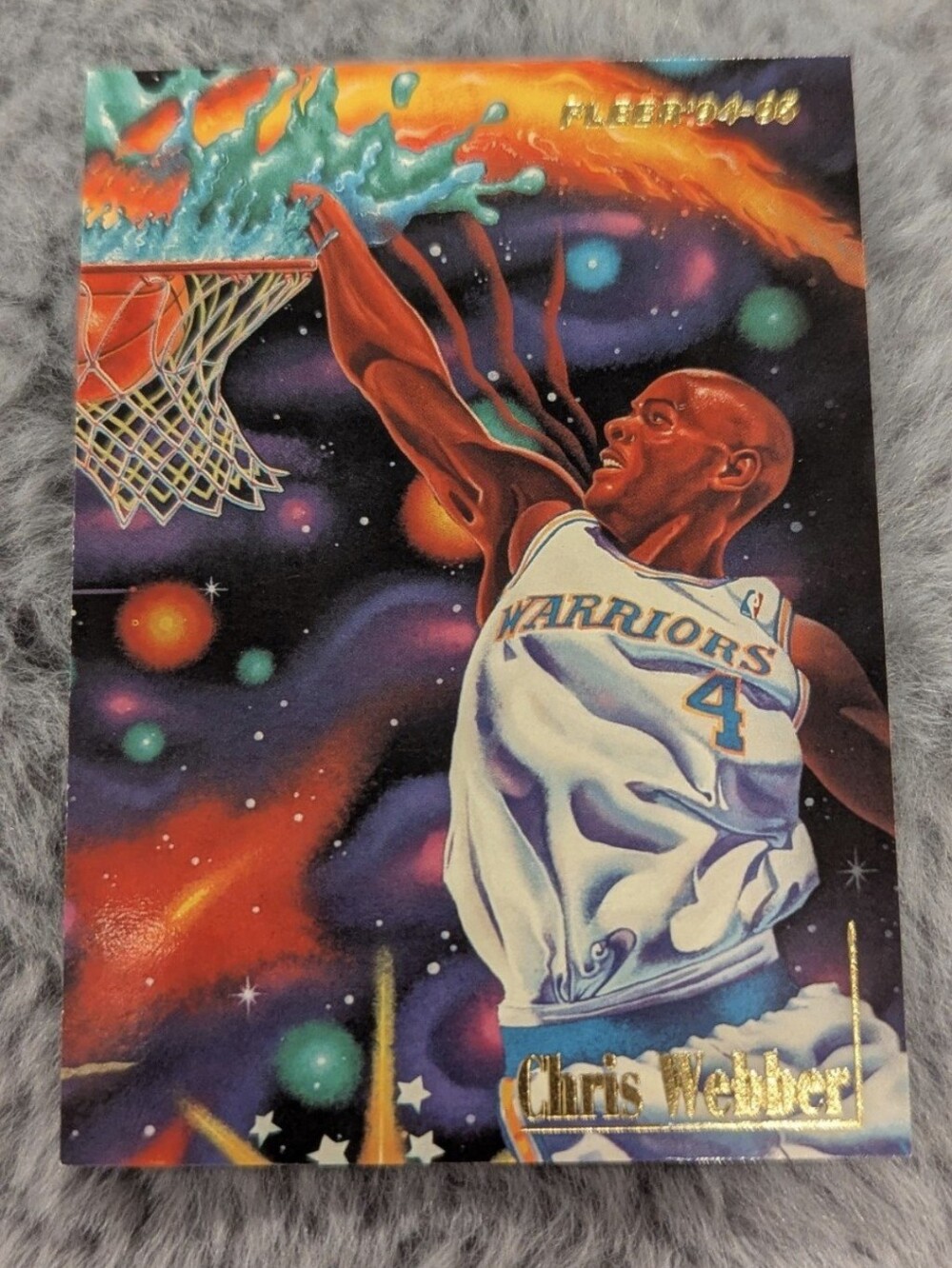 1995-96 Flair Hot Numbers Chris Webber Insert Golden State Warriors